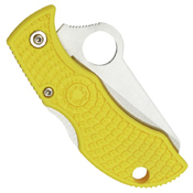 Manbug Salt Sheepsfoot Blade Folding Knife - Yellow