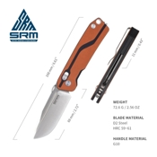 SRM Rubik Tactical 7228L Folding Knife
