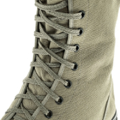 French Style Canvas 9 Hole Combat Boots – OD
