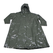 Czech OD Vinyl Poncho Lightly Used