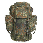 German Flectar Camo Combat Rucksack USED