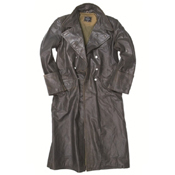 German Leather Officer Overcoat