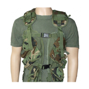 Used US GI Issue Tactical Load Bearing Vest-Woodland