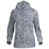 Ladies Floral Full Zip Hoody