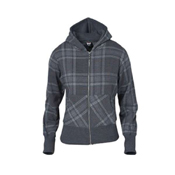 Ladies Full Zip Plaid Hoody