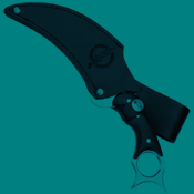 High Polish Karambit Knife with Sheath