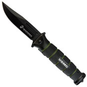 USMC Black and Green Combat Pocket Knife