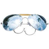 Aviator Air Force Style Sunglasses W Printed Case & Box