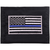 Thin Blue Line Flag Nylon Commando Wallet