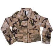 Ultra Force Womens Subdued Woodland Camo Vintage Jacket