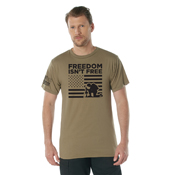 Ultra Force Freedom Isn't Free US Flag Print T-Shirt