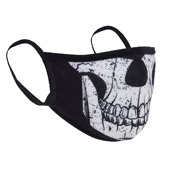 Half Skull Reusable 3-Layer Face Mask