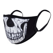 Half Skull Reusable 3-Layer Face Mask