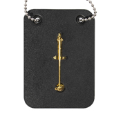 Low Profile Leather Officer Work Badge Holder