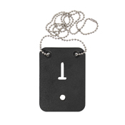 Low Profile Leather Officer Work Badge Holder