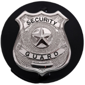 Round Leather Clip On Badge Holder