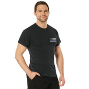 Honor and Respect 2-Sided Thin Blue Line Flag T-Shirt