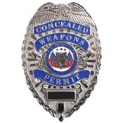 Deluxe Concealed Weapons Permit Badger
