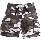 Vintage Camo Paratrooper Cargo Shorts