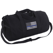 Thin Blue Line Canvas Shoulder Duffle Bag