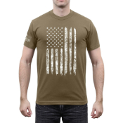 Athletic Fit US Flag  T-Shirt
