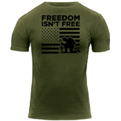 Ultra Force Freedom Isn't Free US Flag Print T-Shirt