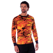 Mens Long Sleeve Camo T-Shirt