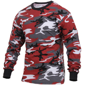 Mens Long Sleeve Camo T-Shirt