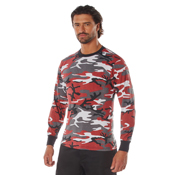 Mens Long Sleeve Camo T-Shirt