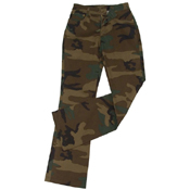 Womens Camouflage Stretch Flare Pants