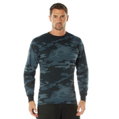 Mens Long Sleeve Camo T-Shirt