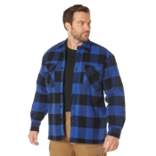 Mens Extra Heavyweight Buffalo Plaid Sherpa-Lined Flannel Shirts