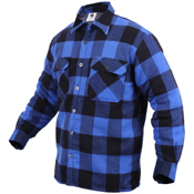 Mens Extra Heavyweight Buffalo Plaid Sherpa-Lined Flannel Shirts