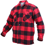 Mens Extra Heavyweight Buffalo Plaid Sherpa-Lined Flannel Shirts