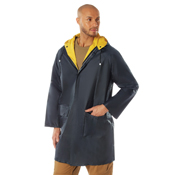 Mens PVC Inner Attached Hood with Under Arm Vent