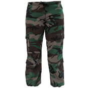 Womens Unwashed Camo Paratrooper Fatigue Pants