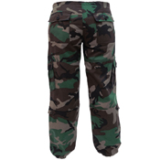 Womens Unwashed Camo Paratrooper Fatigue Pants