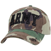 Deluxe Army Embroidered Low Profile Insignia Cap