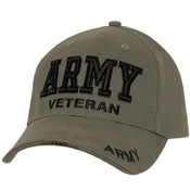 Deluxe Low Profile Military Branch Veteran Cap