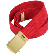 54 Inch Military Gold Buckle Web Belts