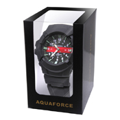 Aquaforce Thin Red Line Water Resistant Watch
