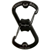 Black Nite Ize S-Biner With Bottle Opener