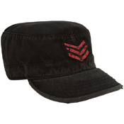 Vintage Military Red Stripes Fatigue Cap