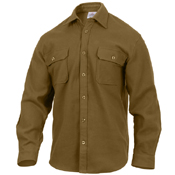 Mens Heavy Weight Solid Flannel Shirt