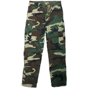 Mens Vintage 6-Pocket Flat Front Fatigue Pants