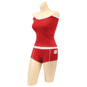 Womens Red Firefighter Hot Booty Tank Top