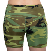 Ultra Force Womens Camo Workout Performance Legging Shorts