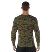 Mens Long Sleeve Digital Camo T-Shirts