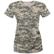Womens Long Length Camo T-Shirt