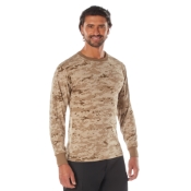 Mens Long Sleeve Digital Camo T-Shirts